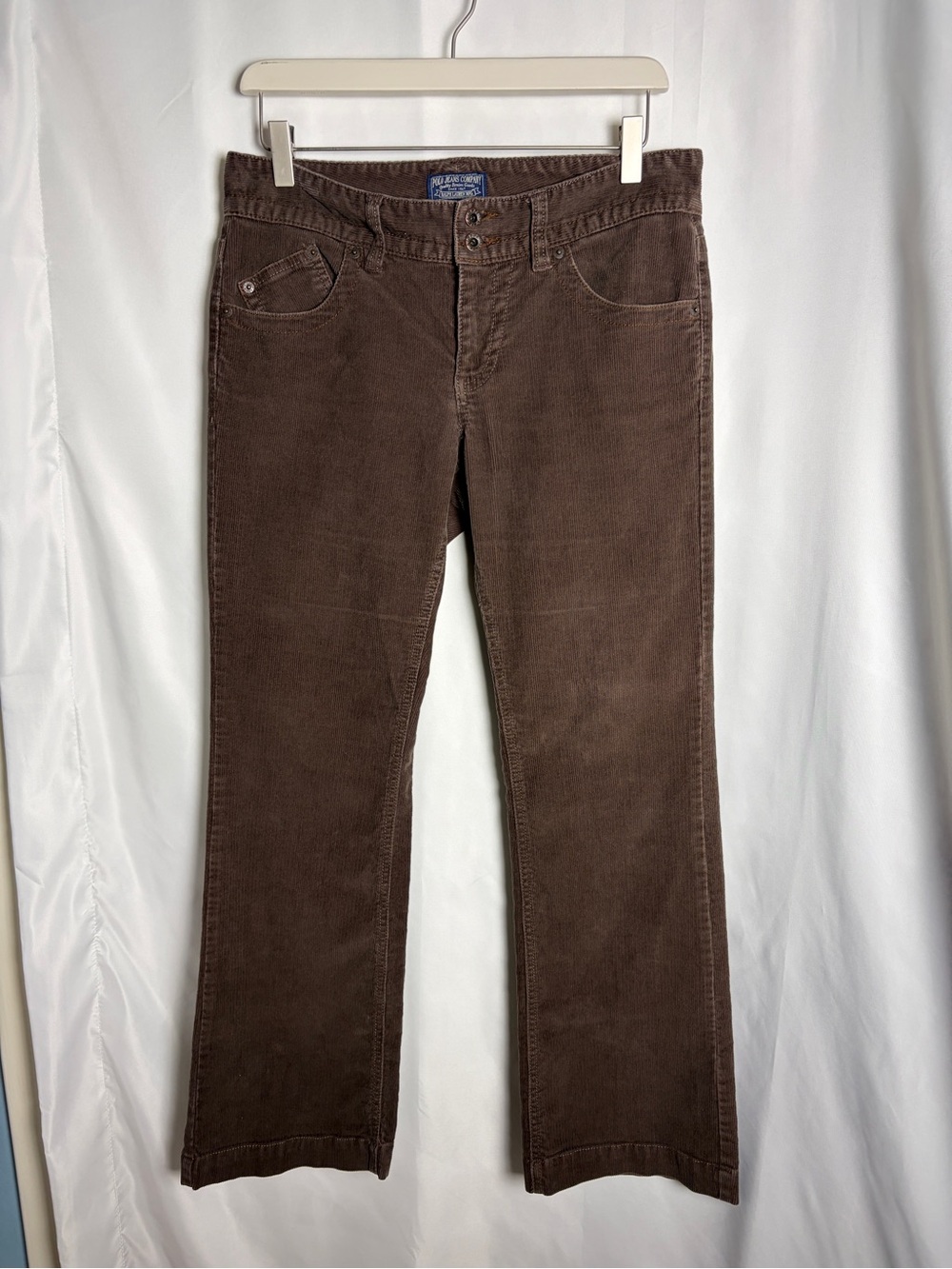 Polo Jean Co. Ralph Lauren Wendy Brown Corduroy Pants Bootcut Mid-Rise Sz 6 X 29